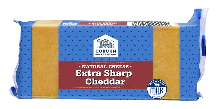 Coburn Farms Natural Cheese Extra Sharp Cheddar