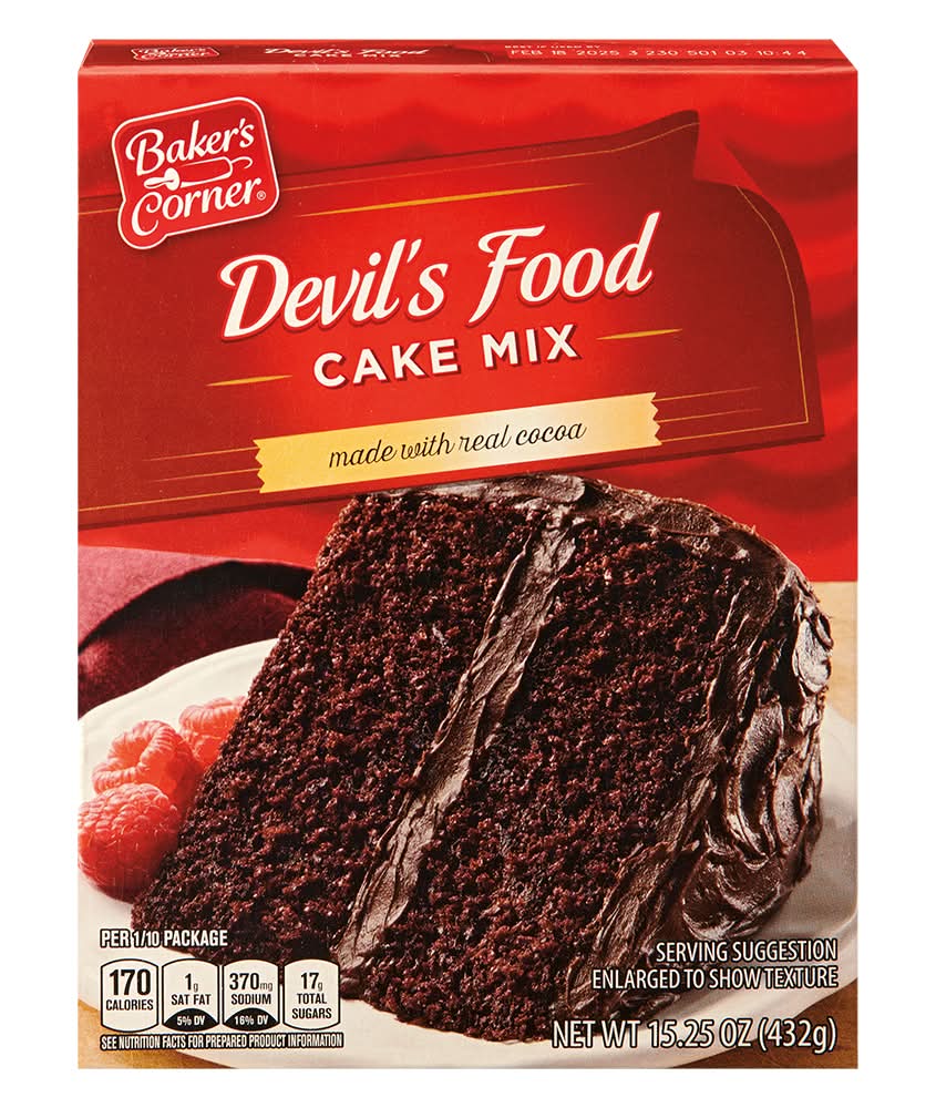 Baker's Corner Devils Food Cake Mix