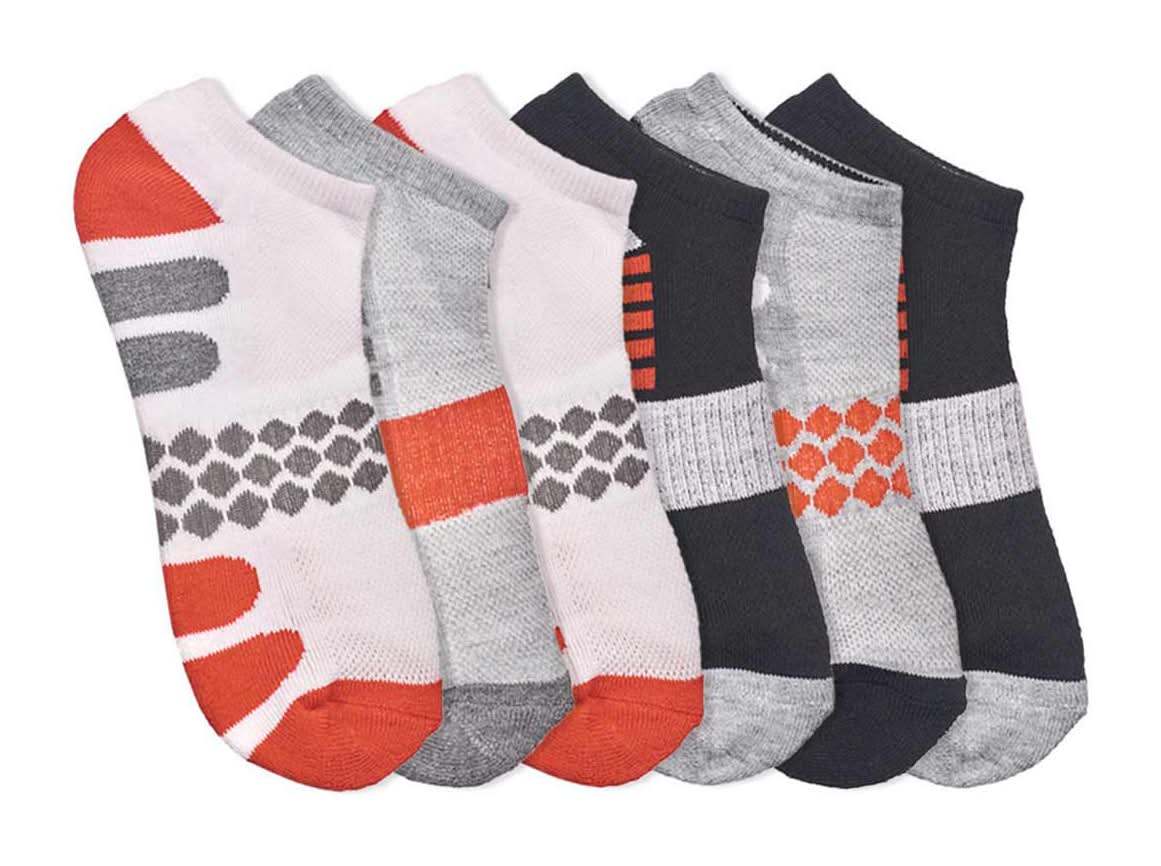 Zone Pro Men'S Half Cushion Low Cut Socks 6 Ct