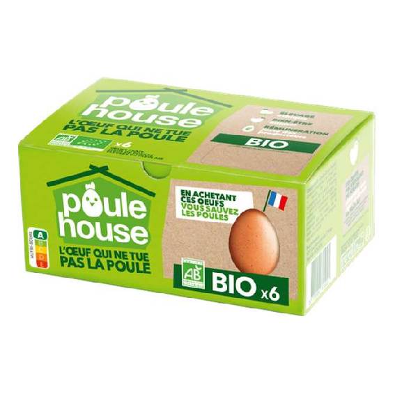 Poulehouse - Oeufs éthiques bio (6 unités)