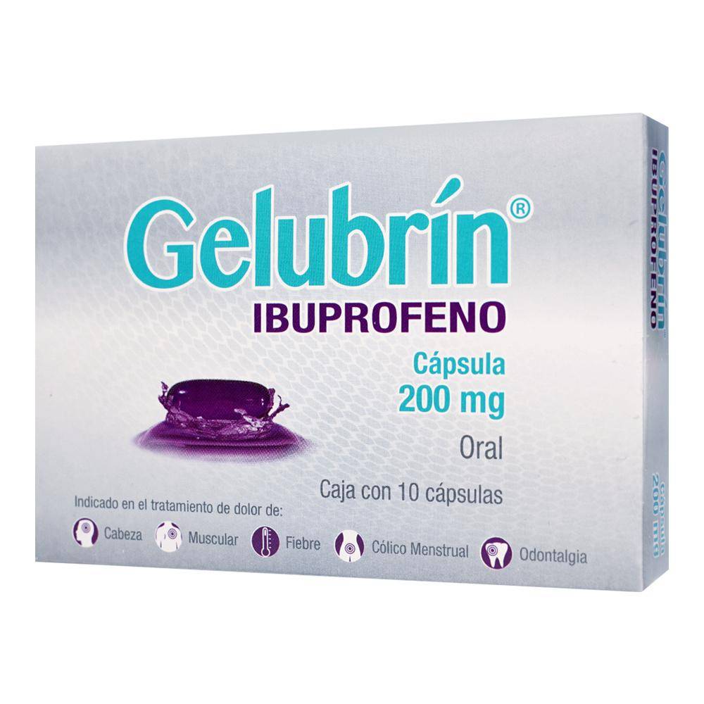 Gelubrín ibuprofeno tabletas 200 mg (10 piezas)