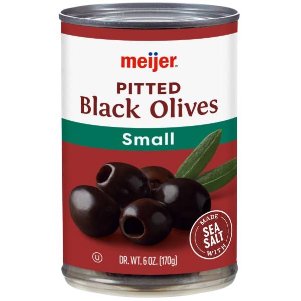 Meijer Small Black Pitted Ripe Olives (6 oz)