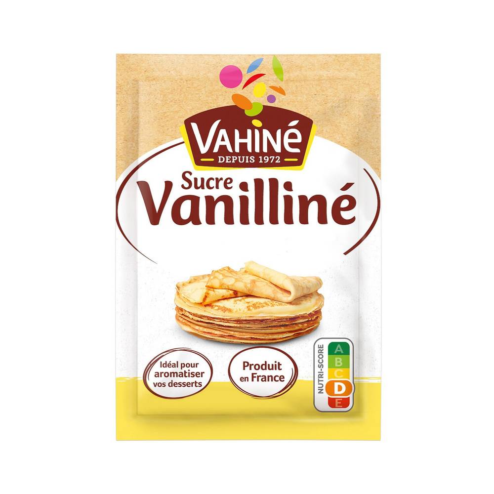 Sucre vanilliné 10 sachets VAHINE - les 10 sachets de 7,5 g