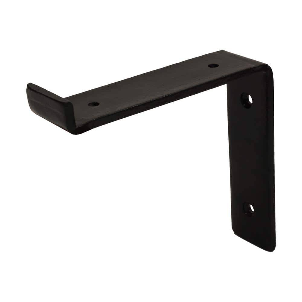 Crates & Pallet 6 In. Black Steel Shelf Bracket For Wood Shelving