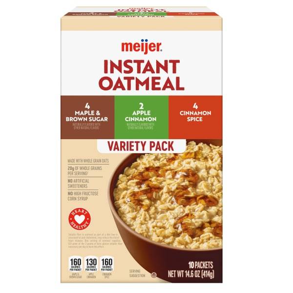 Meijer Spice Oatmeal Variety pack (10 ct)