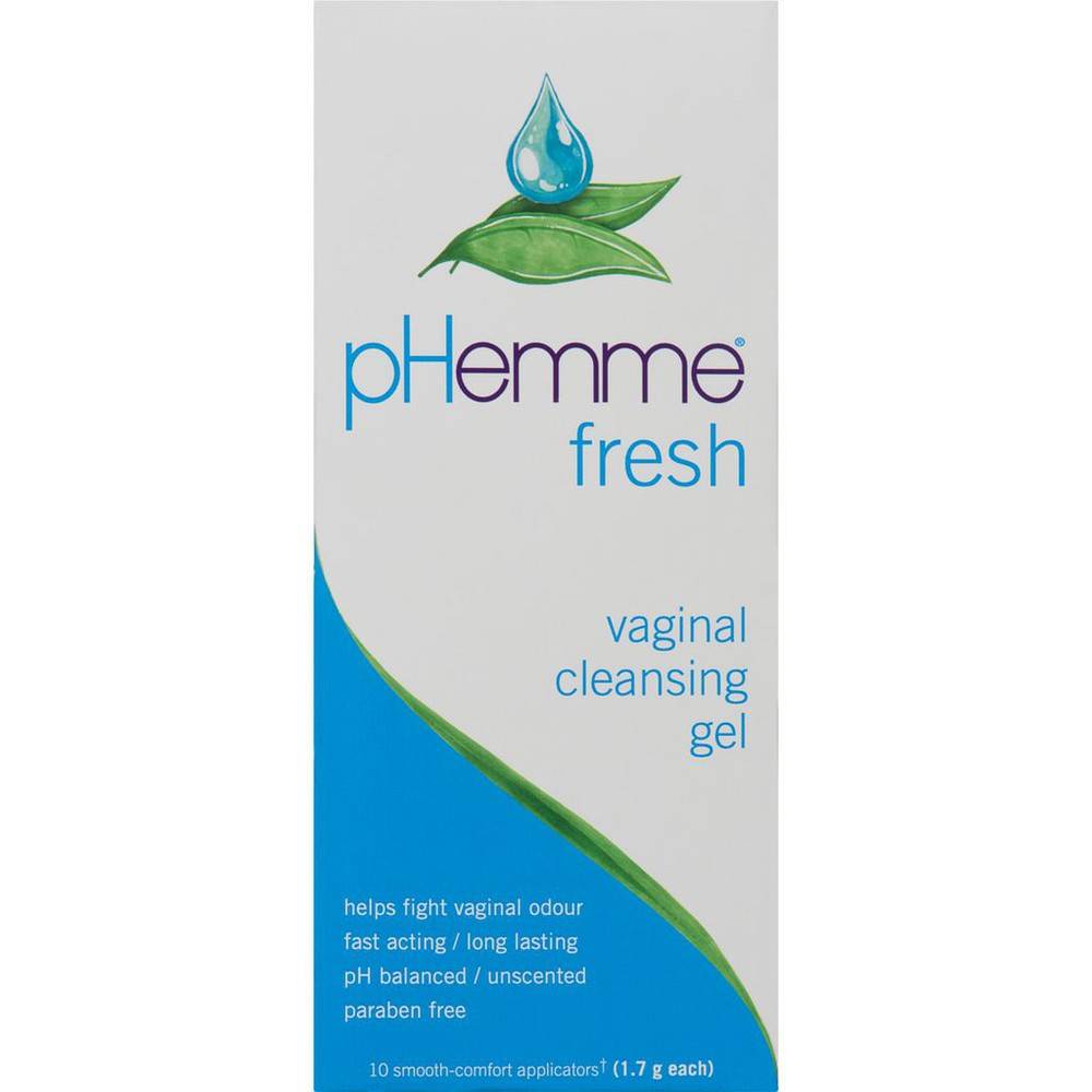 Phemme Feminine Hygiene, Fresh Vaginal Cleanse Gel (10 ct)