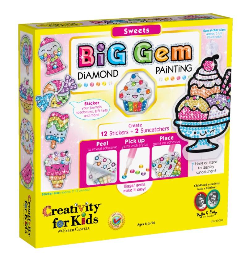 Creativity For Kids pintando con gemas dulces