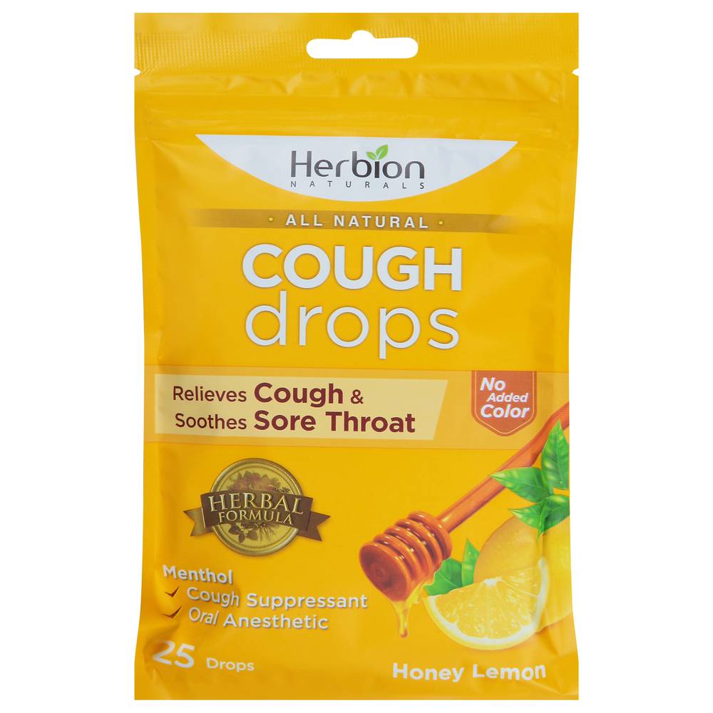 Herbion Honey Lemon Flavored Cough Suppressant Drops (0.9 oz)