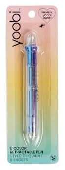 Yoobi Retractable Ballpoint Pen, Assorted
