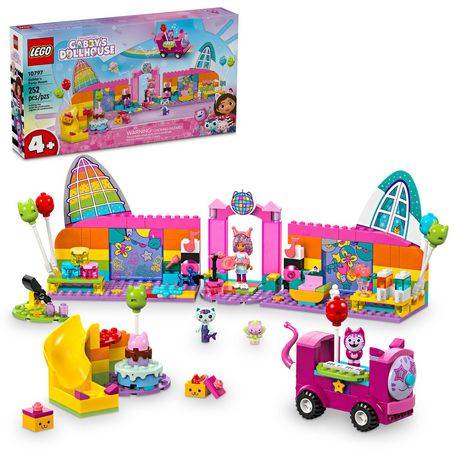 LEGO Gabby's Dollhouse Gabby’s Party Room Disco Playset For Kids For 4+ Years