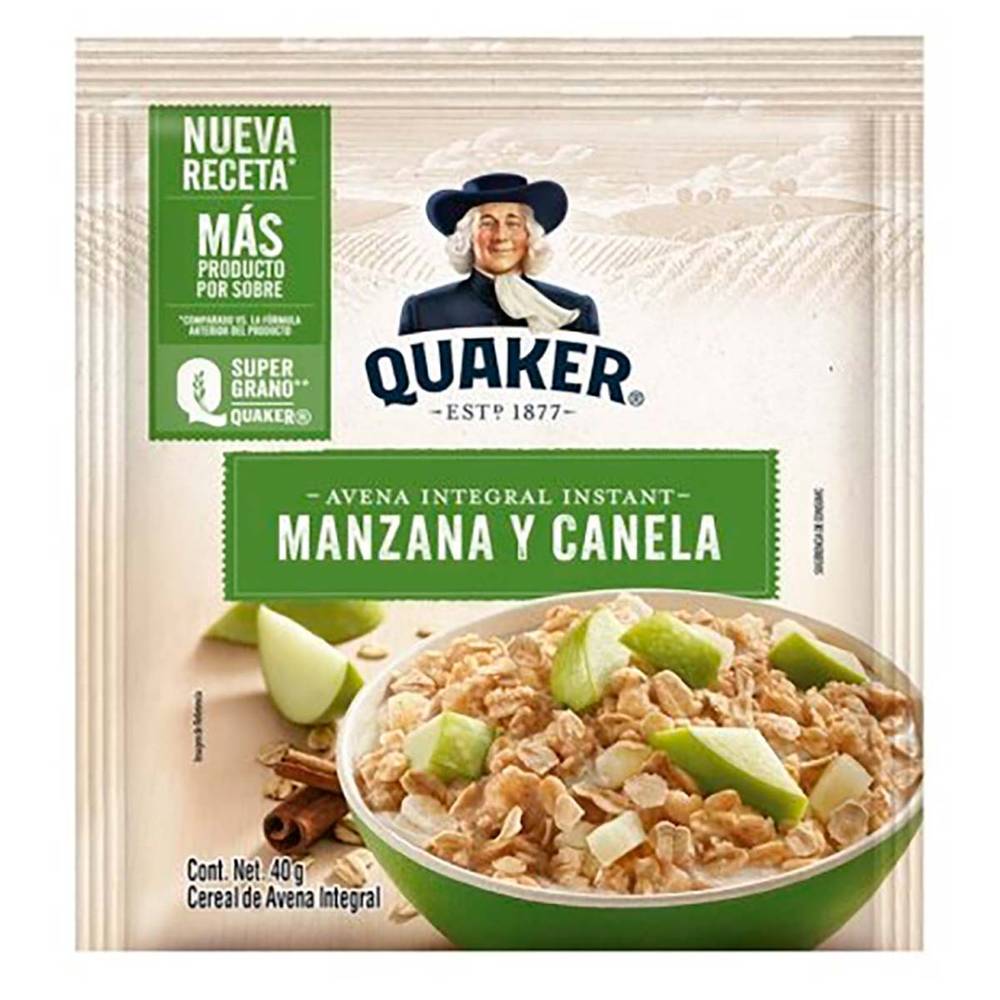 Quaker avena instantánea manzana y canela(sobre 35 g)