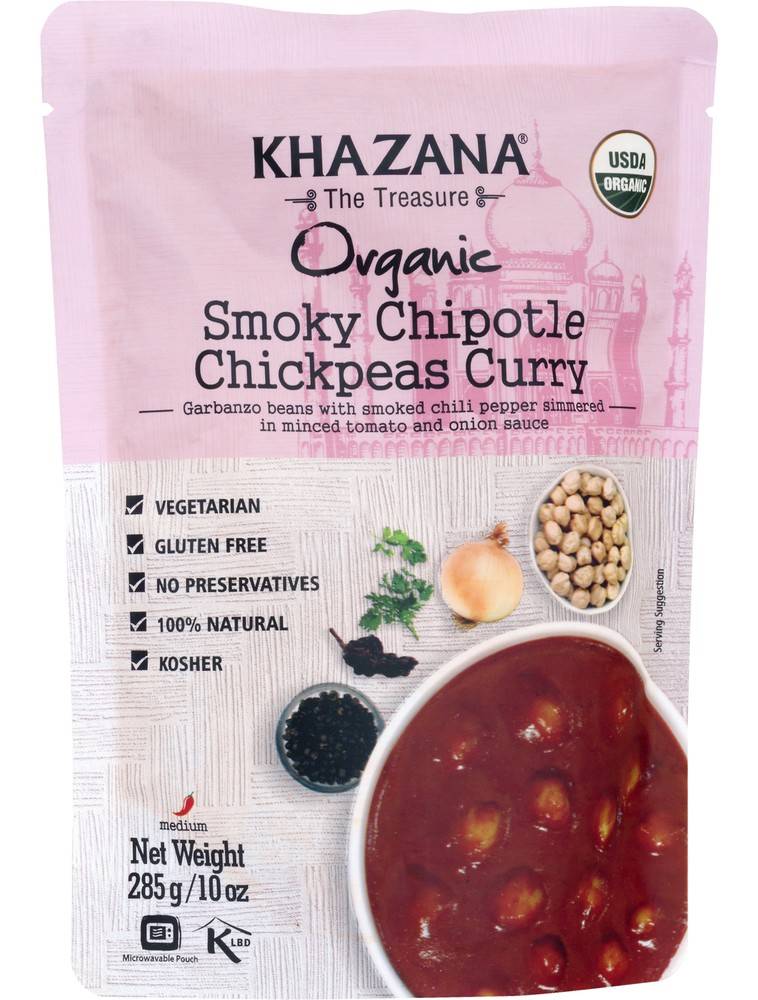 Khazana Organic Smoky Chipotle Chickpeas Curry (10 oz)