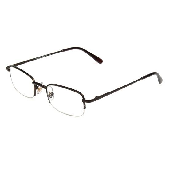CVS Health Harrison Semi-Rimless Reading Glasses, Brown, 2.00