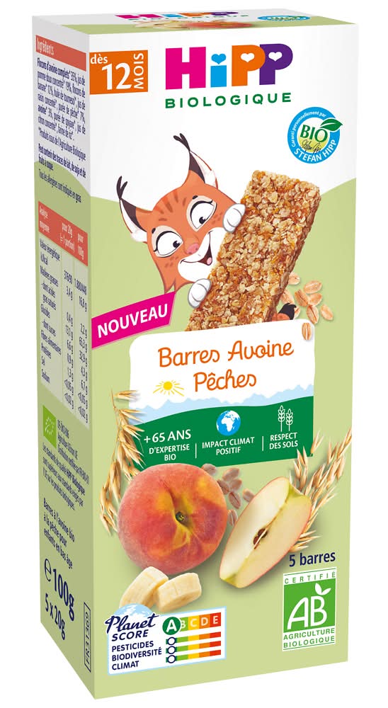 HiPP - Barres bio, avoine, pêche, Dès 12 mois (5)