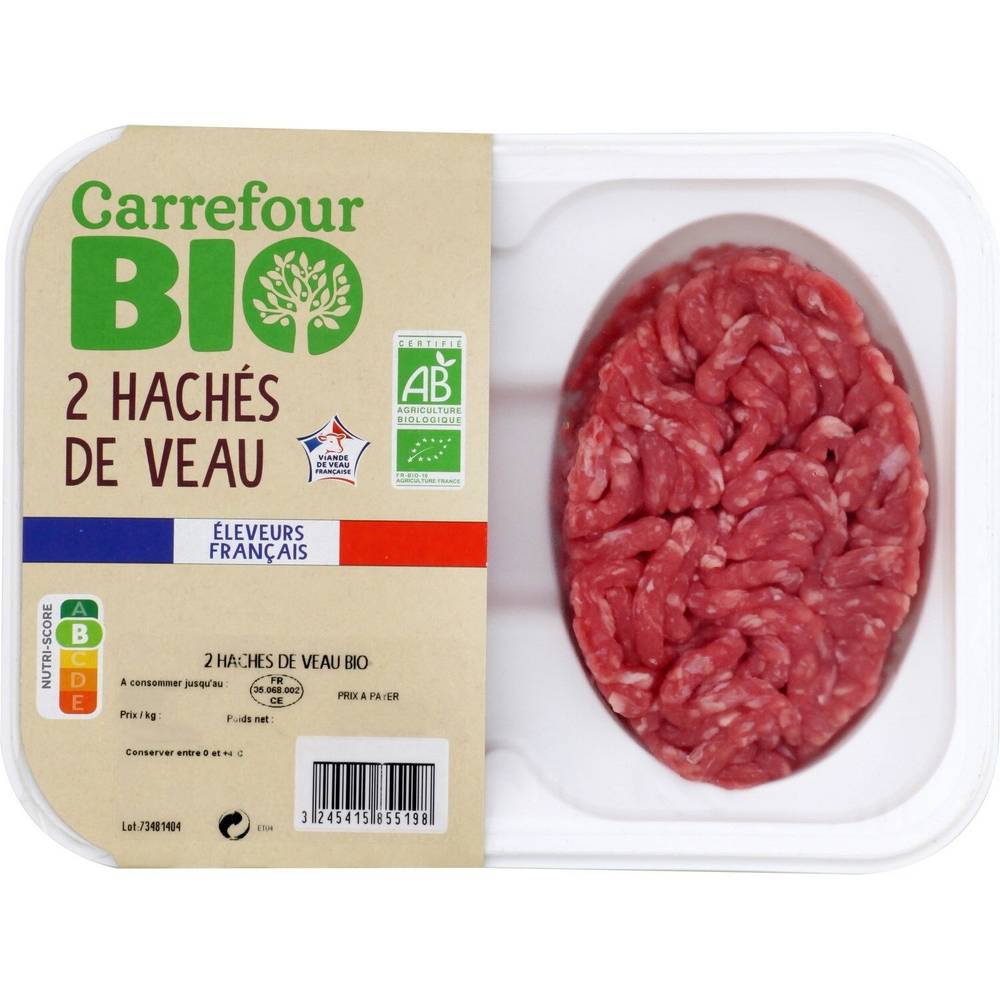 Carrefour Bio - Hachés de veau