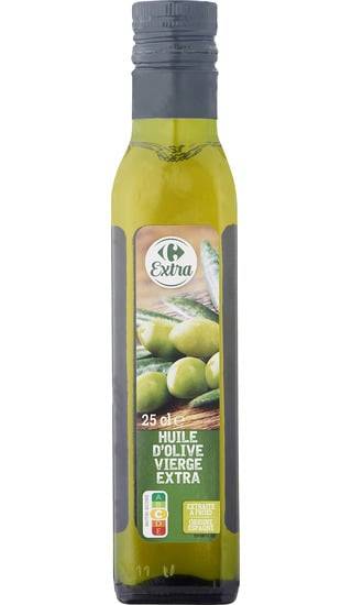 Huile d'olive vierge extra CARREFOUR EXTRA - la bouteille de 25cL