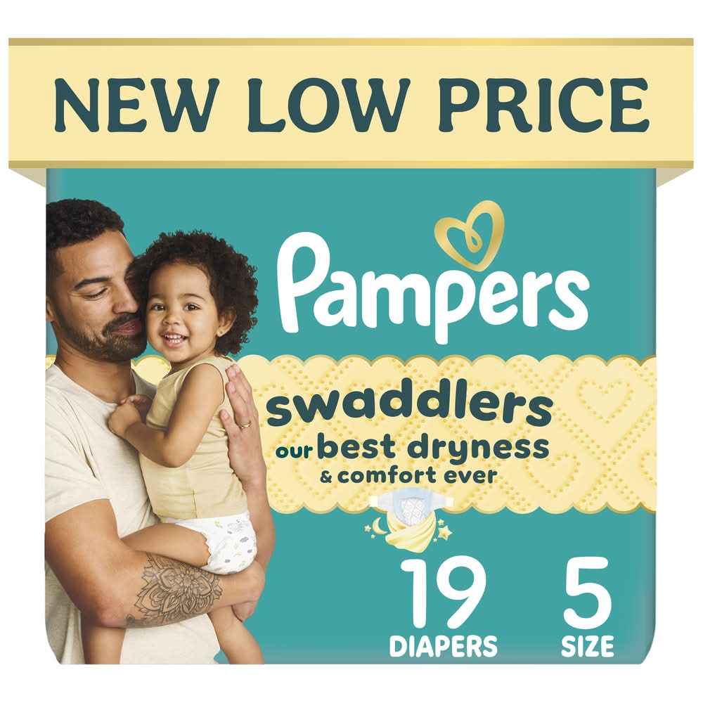Pampers Swaddlers Active Baby Diapers, Stage 5 (19 ct)