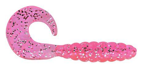 Apex Ap-Ct3-68 Curly Tail 3" Pink/Silver Flake