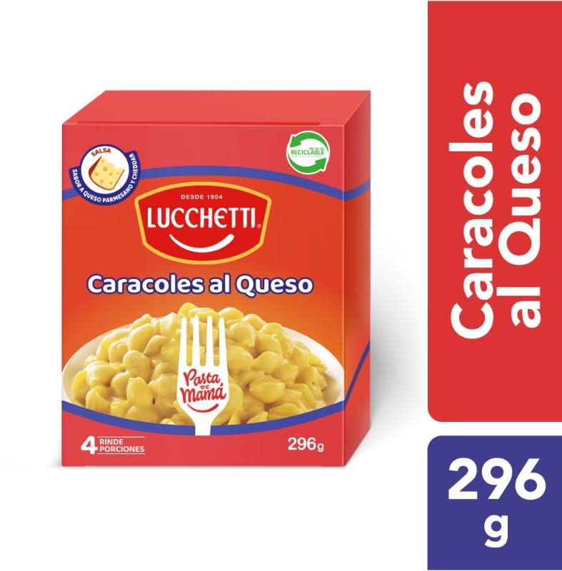 Lucchetti · Caracoles al queso (296 g)