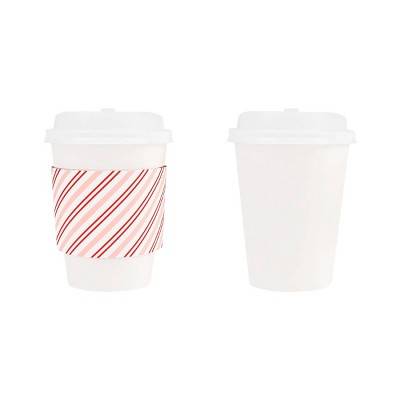 10ct Christmas Candy Cane Beverage Cups - Spritz™