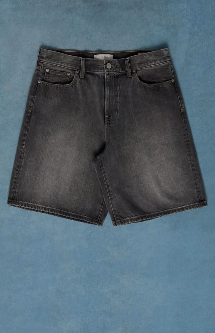Men's Parker Baggy Denim Shorts Wash Black 34