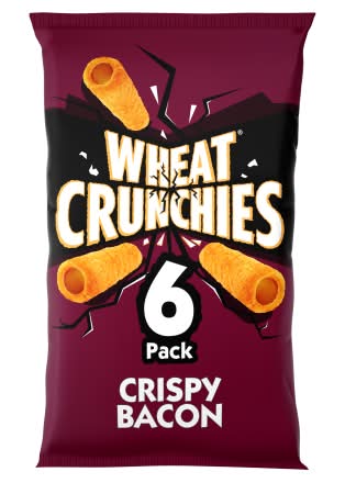 Wheat Crunchies Crispy Bacon, Wheaty Tubes Crisps (6 x 20g)