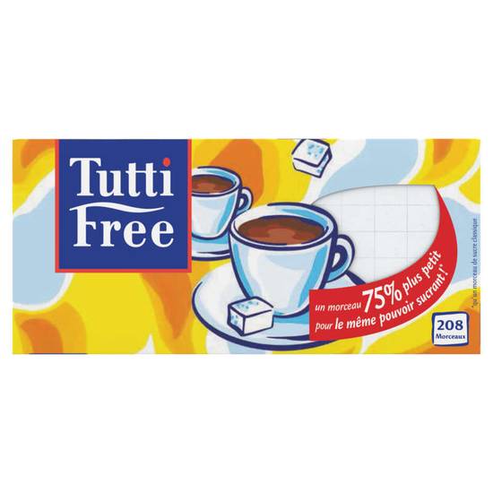 TUTTI FREE - 208 sucres morceaux - 290g