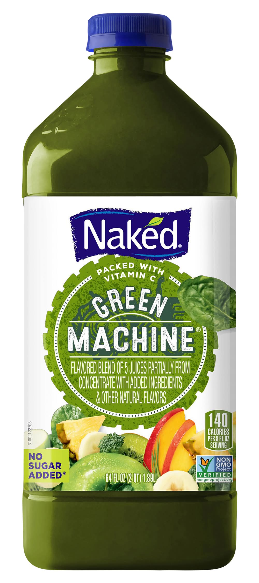 Naked 100% Juice Blend, Green Machine (64 fl oz)