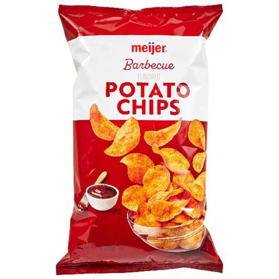 Meijer Bbq Potato Chips, 7.75 oz