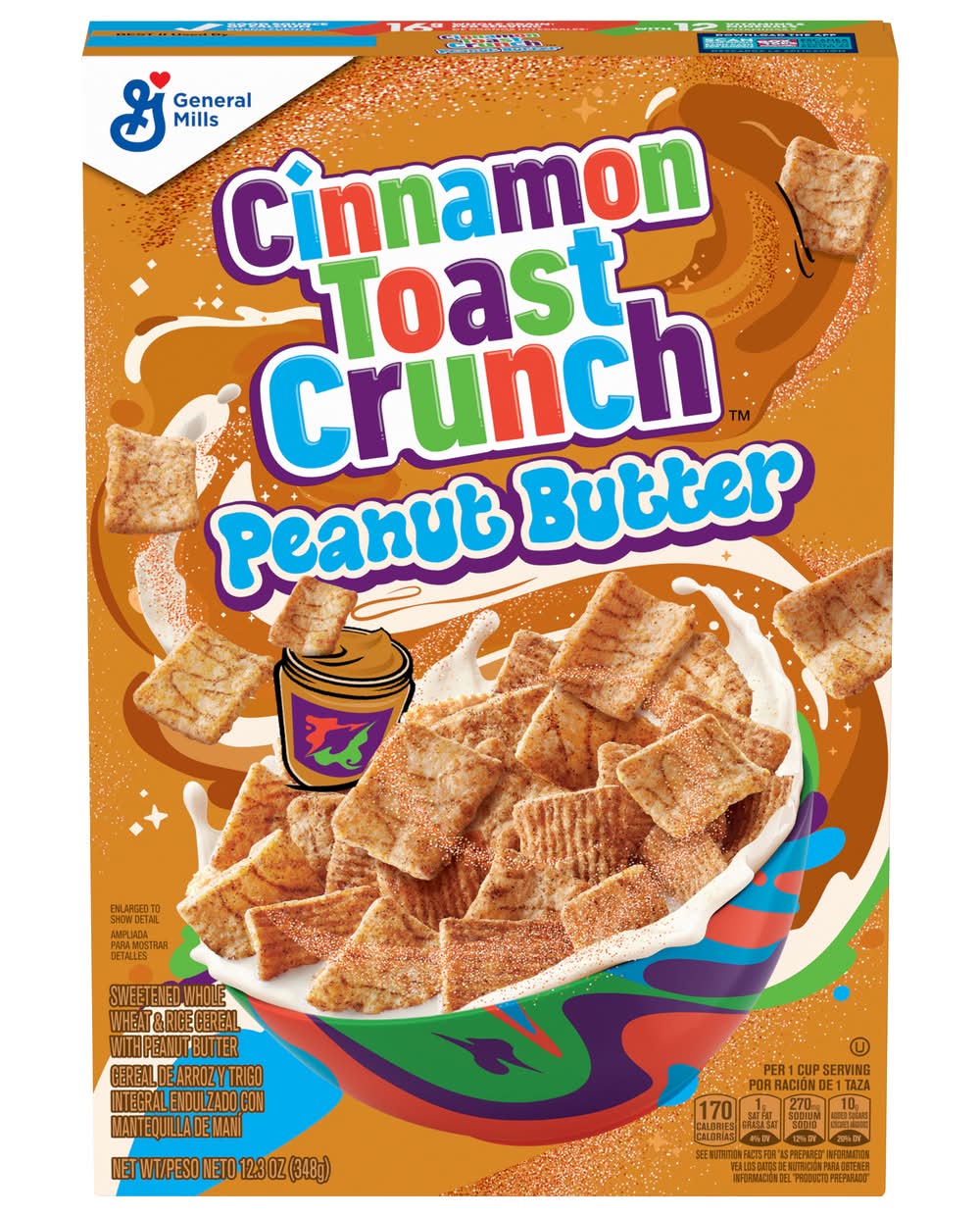 Cinnamon Toast Crunch Breakfast Cereal, Peanut Butter (12.3 oz)