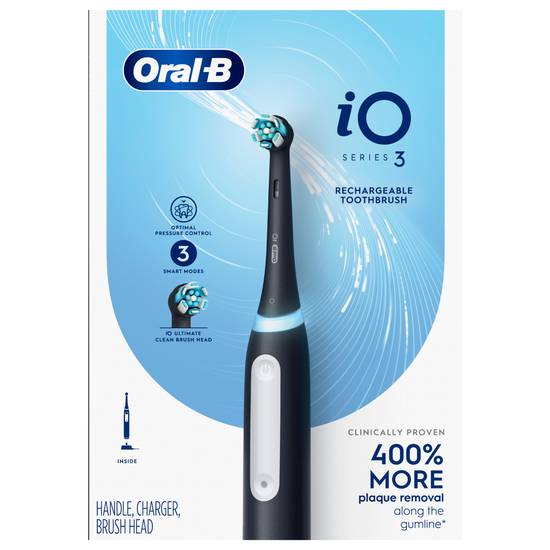 Oral-B Io3 Electric Toothbrush With Ultimate Clean Brush Head and Charger