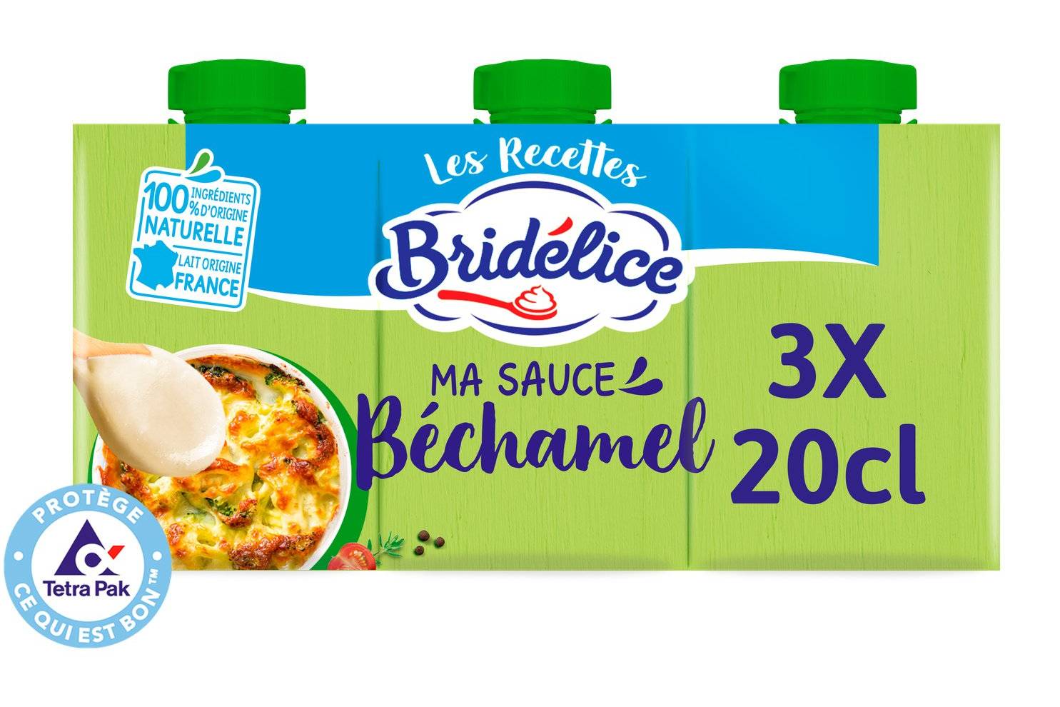 Bridélice - Sauce béchamel (3 x 200ml)