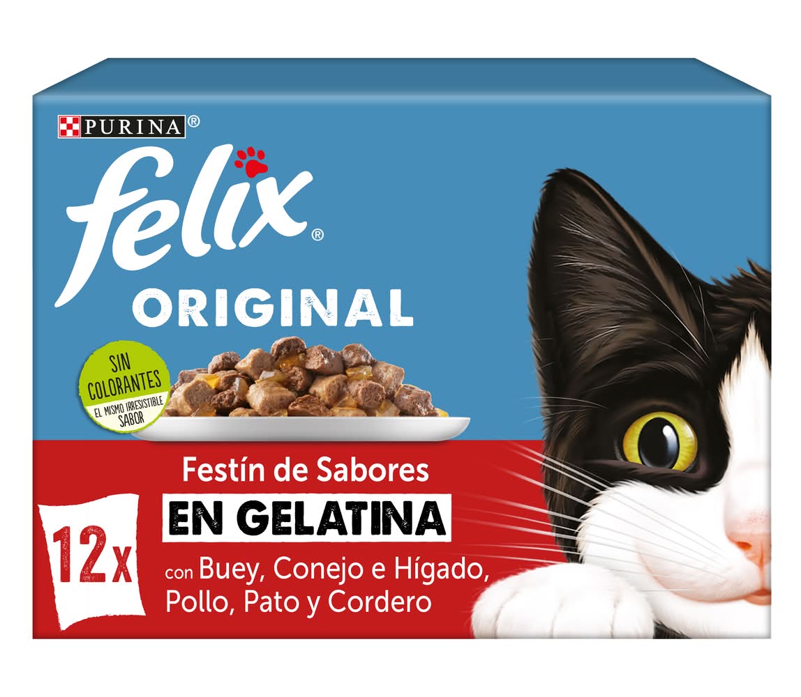 Original festin de sabores en gelatina · Purina Felix - Mixtos (11 x 85 g)