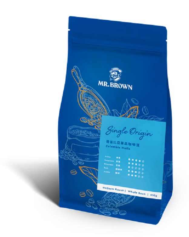 伯朗咖啡豆-哥倫比亞單品咖啡豆450g <450g克 x 1 x 1Bag包>