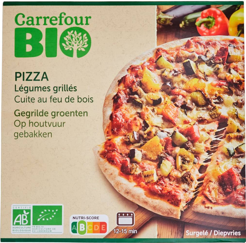 Carrefour Bio - Pizza légumes grillés (380g)