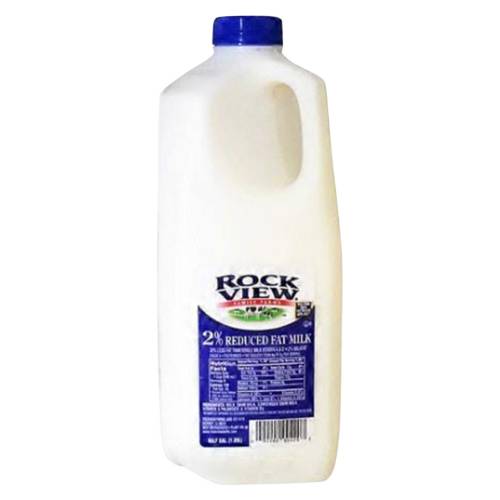 Rockview 2% Reduced Fat Milk - 1/2 gallon