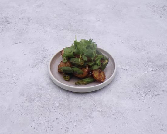 CRISPY POTATOES & OKRA (V)