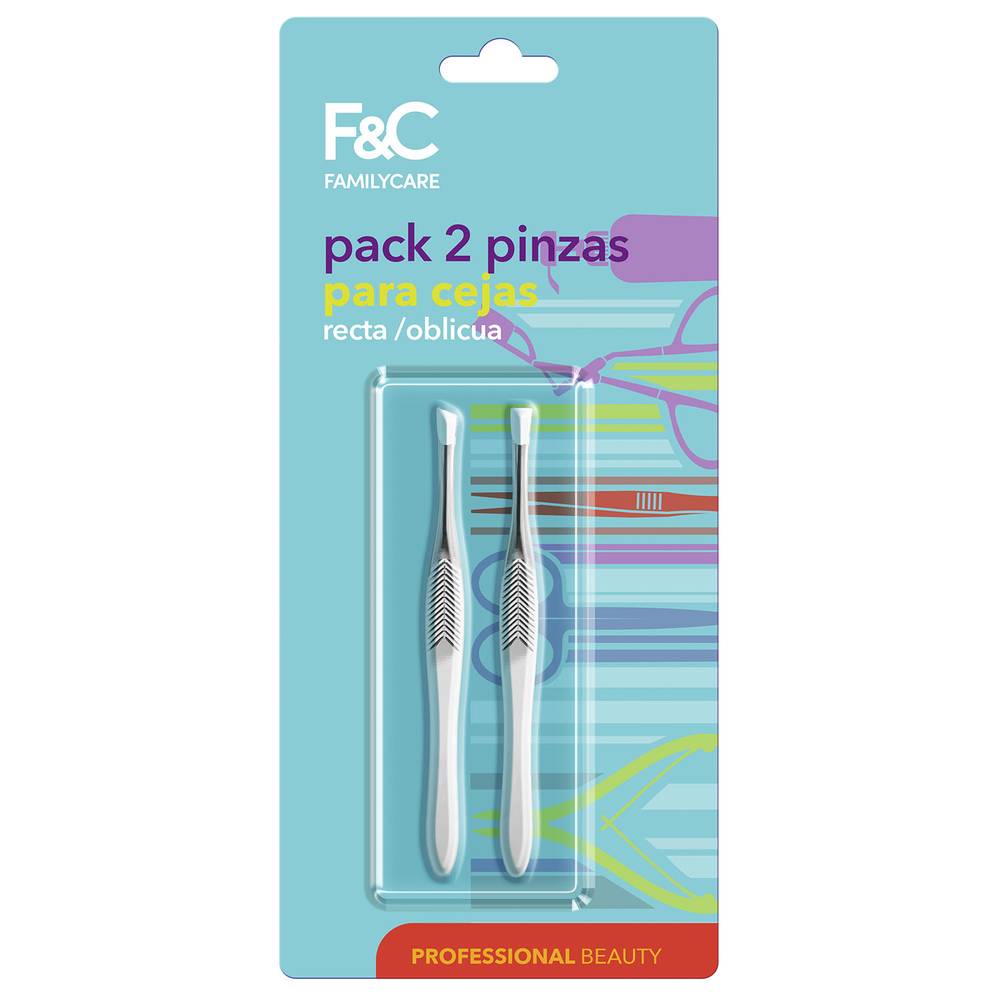 Family Care · Pack pinzas para cejas (2 un)