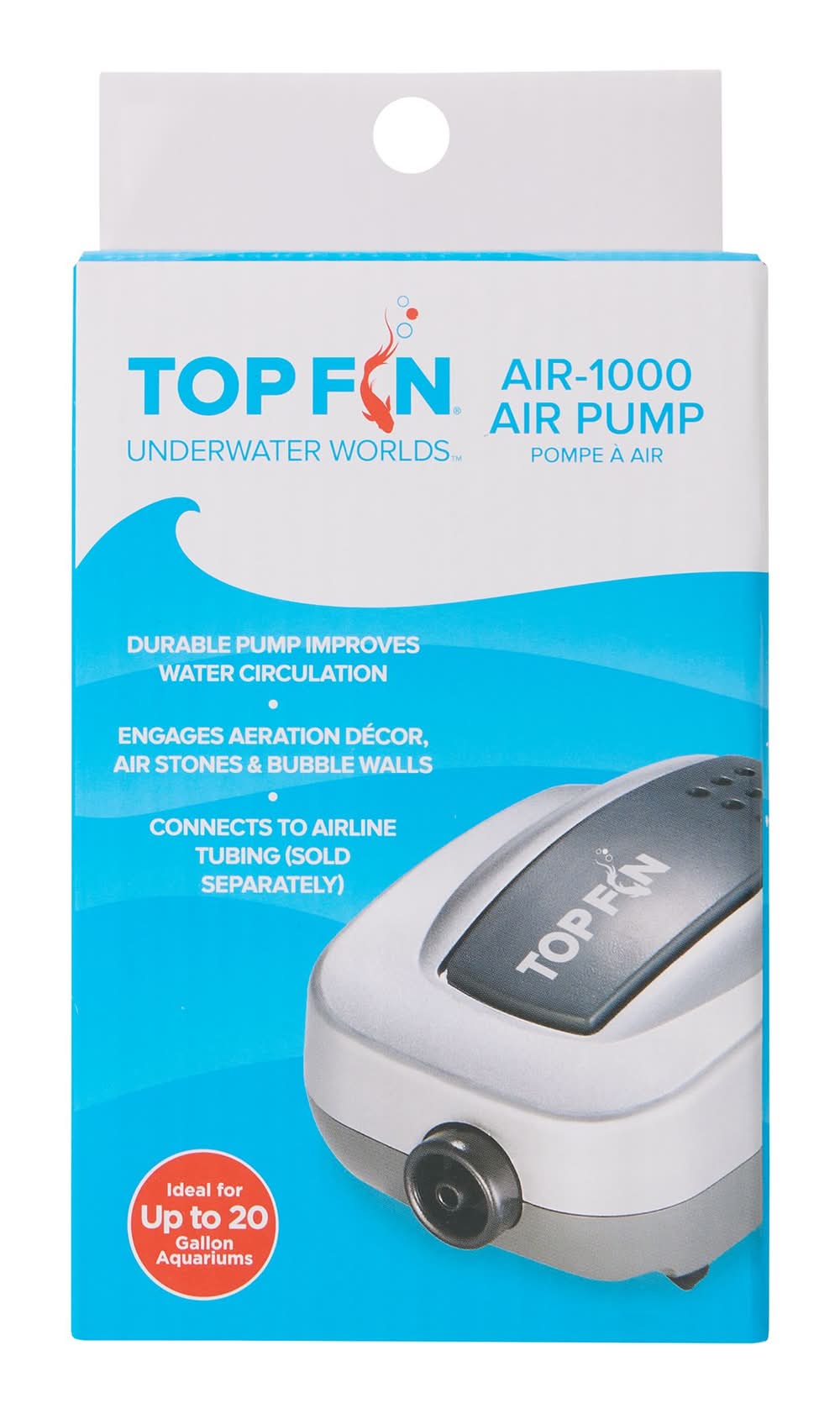 Top Fin® Aquarium Air Pump (Color: Assorted, Size: 20 Gal)