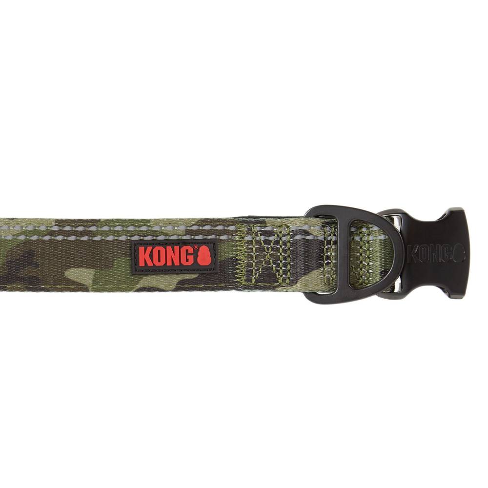 KONG® Chew Resistant Dog Collar (Color: Green, Size: Medium)