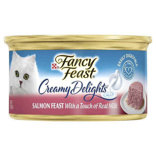 Purina Fancy Feast Creamt Delights Salmon with real Milk 85g