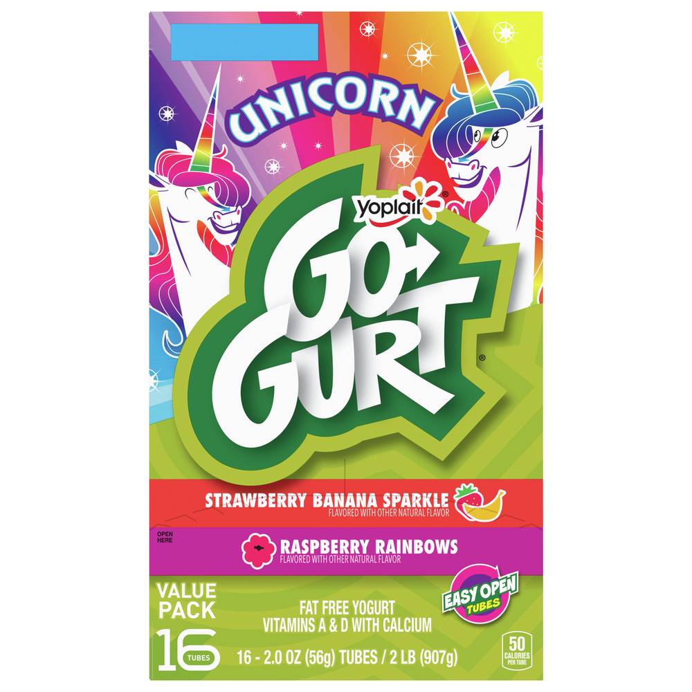 Go-Gurt Yoplait Slothberry Banana/Relaxin' Raspberry Yogurt (32 lbs)