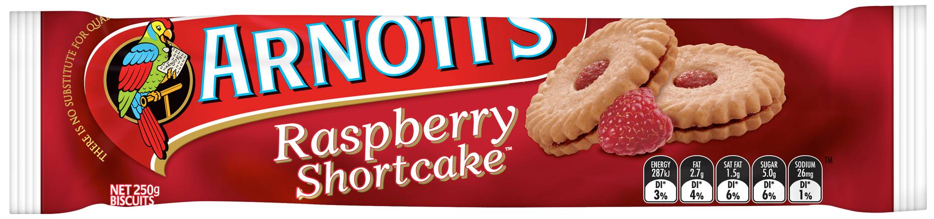 Arnott's Raspberry Shortcake Biscuits 250g