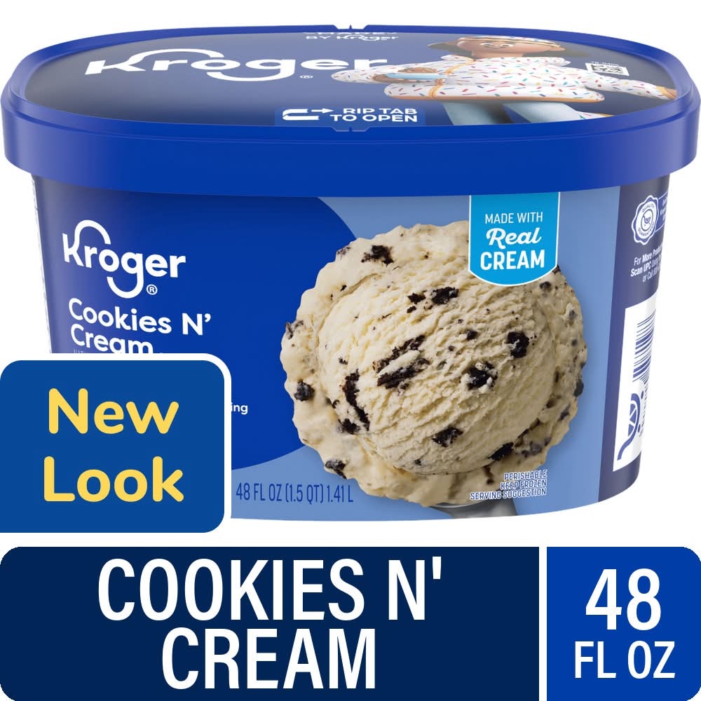 Kroger® Cookies and Cream Ice Cream Tub