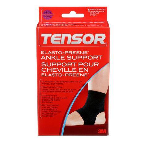 Tensor Elasto-Preene Ankle Support (black, left or right, large/extra large)