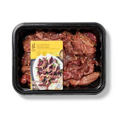 Good & Gather Teriyaki Beef Sirloin Strips (454 g)