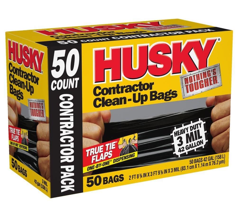 Husky 42 Gal. Contractor Bags (50-Count)