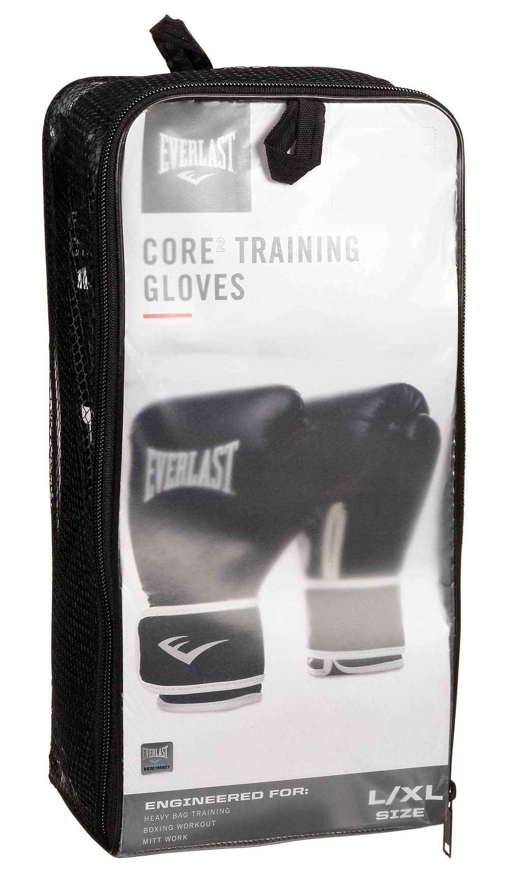 Everlast Core2 Training Gloves, L/XL, Black