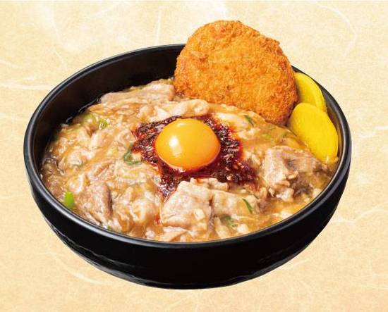 メンチカツ合盛り肉だくあんかけすた丼