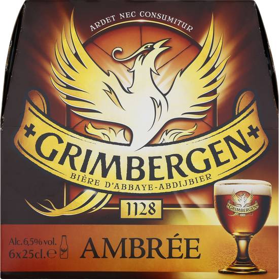 Grimbergen - Bière ambrée (6 pièces, 250 ml)